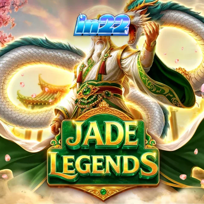 Tampilan visual slot Jade Legends dengan latar belakang mitologi Asia yang megah
